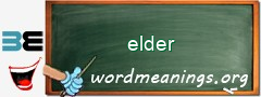 WordMeaning blackboard for elder